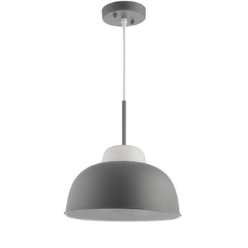 Simon 12" Adjustable Metal/Glass LED Pendant - JONATHAN Y